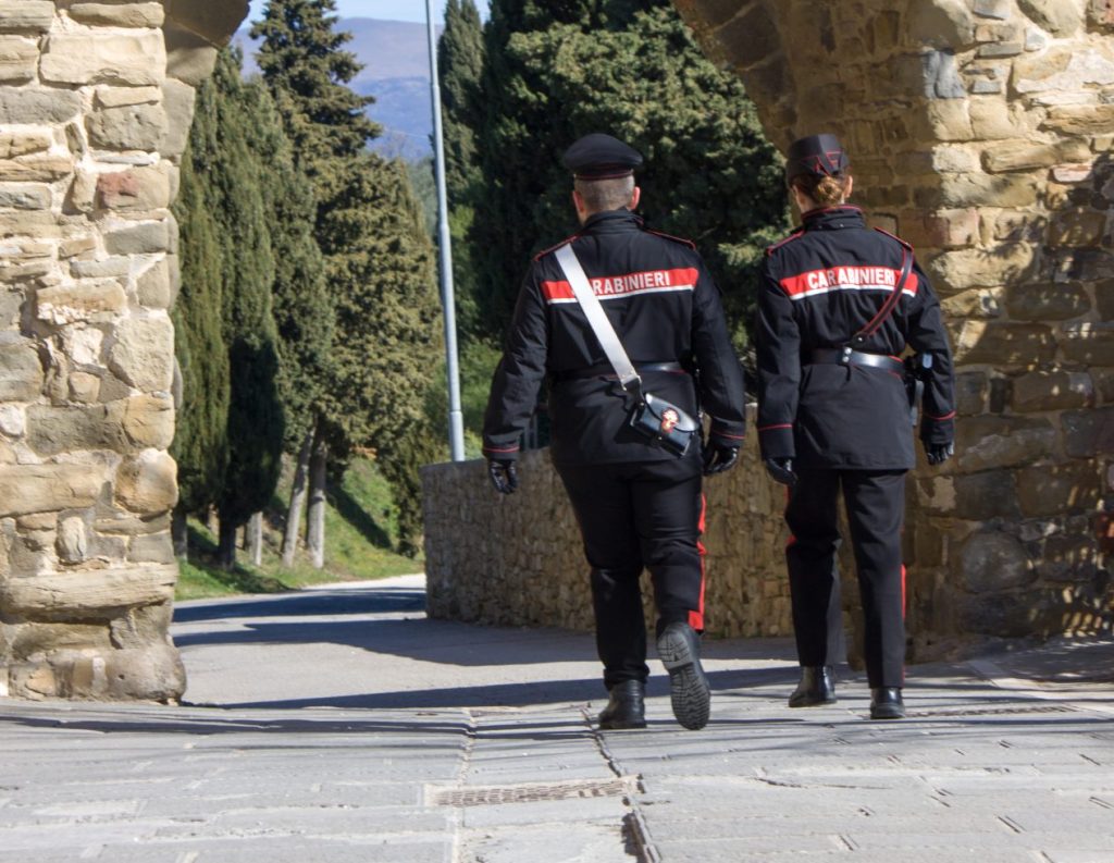 carabinieri a piedi