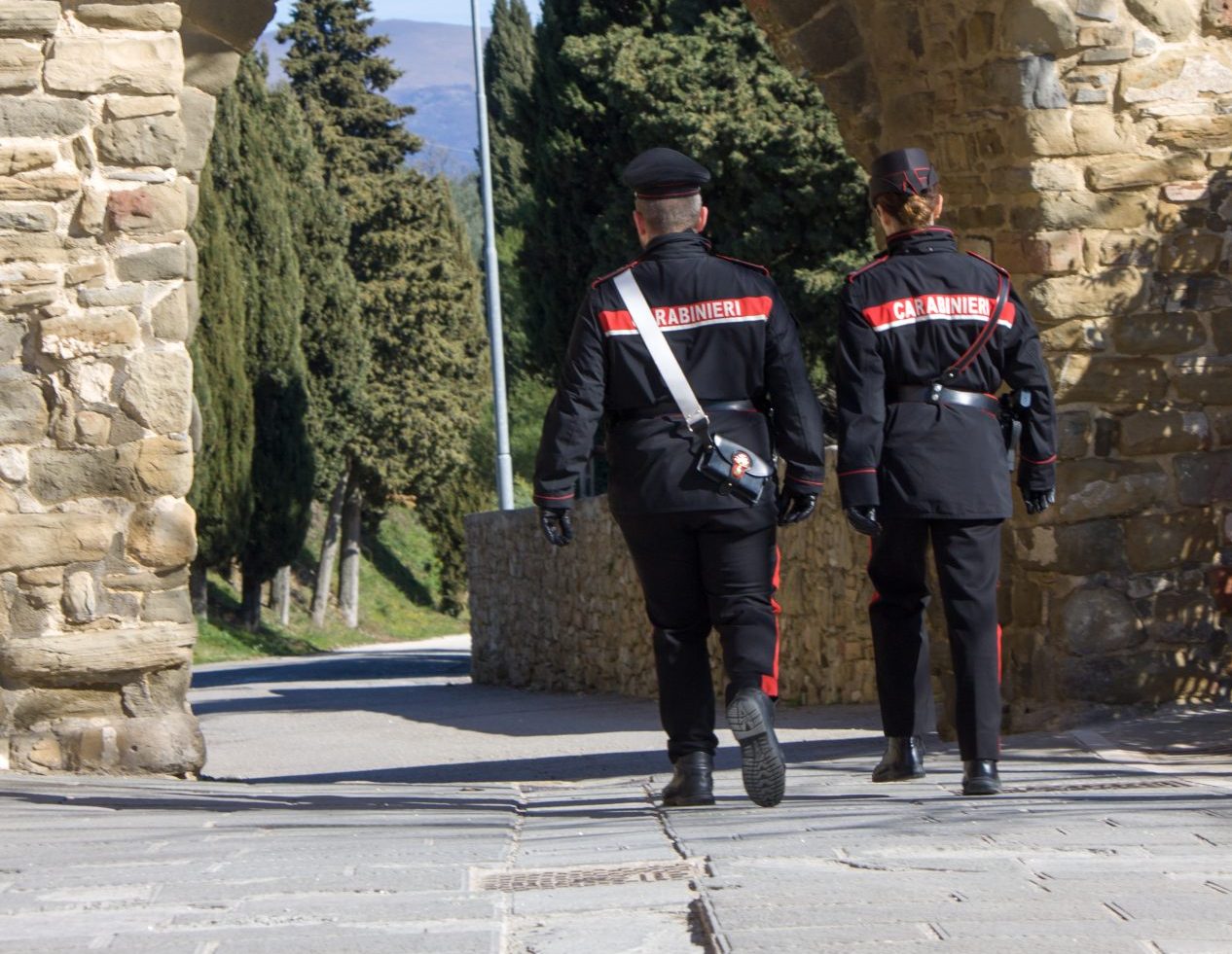 carabinieri a piedi