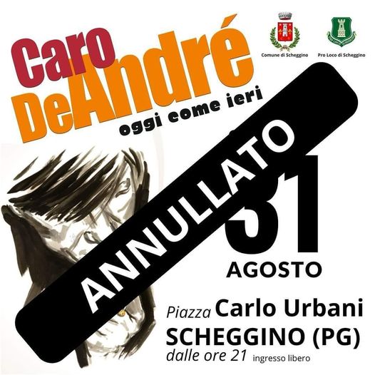 Scheggino concerto annullato