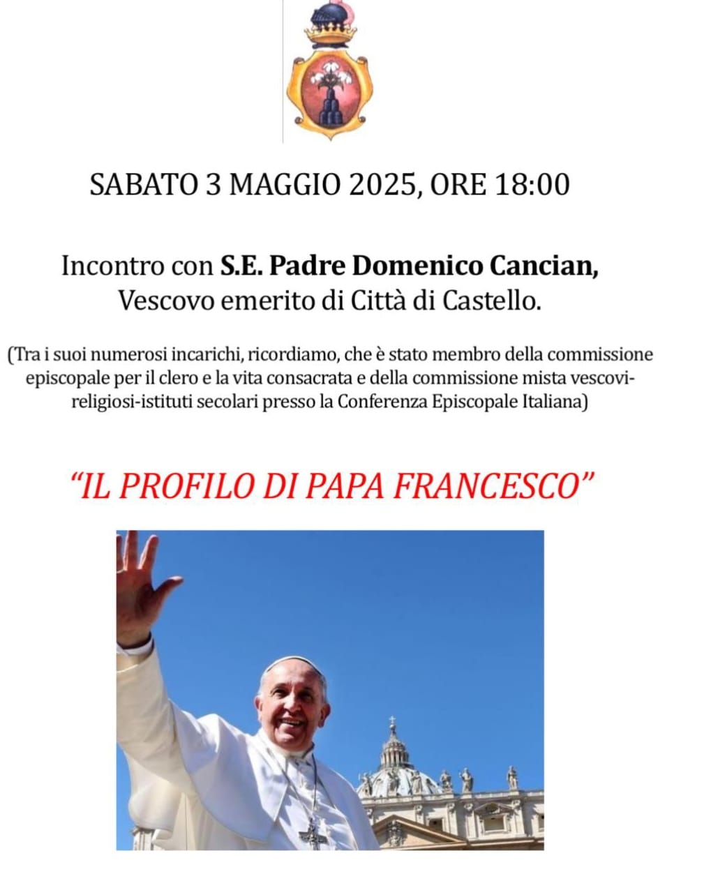 Todi ricorda il Papa