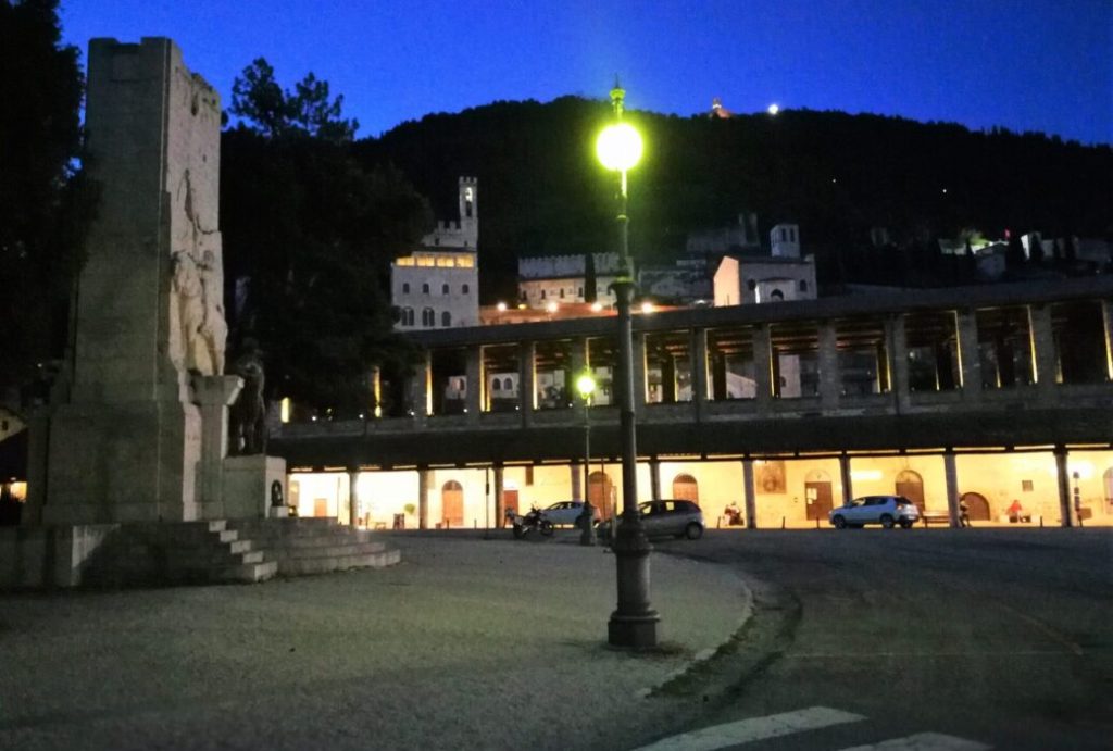 Piazza 40 martiri a Gubbio