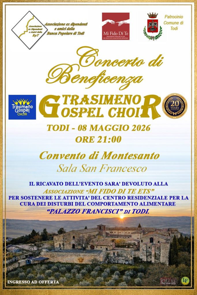 Concerto di beneficenza a Todi
